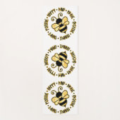 Bijen met positieve bevingen yogamat (Voorkant)