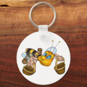 Bijen met Sleutelhanger van emmers (Voorkant)