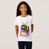 Bijen met Zonnebril Funny Kind T-shirt (Voorkant volledig)