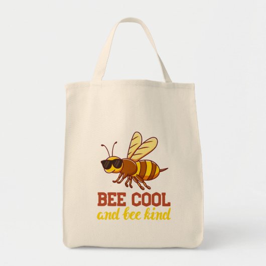 Bijen met zonnebril gezegde Bee Cool Tote Bag (Voorkant)