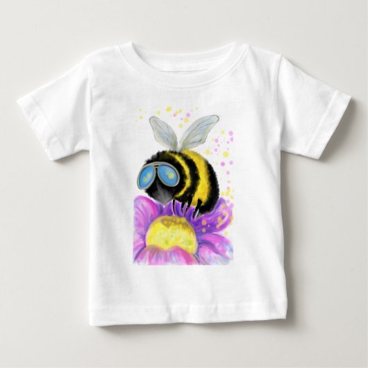 Bijen met zonnebrillen Baby T-Shirt - Fun (Voorkant)