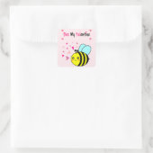 Bijen Mijn Palentine Cute Valentijnsdag Vierkante Sticker (Tas)