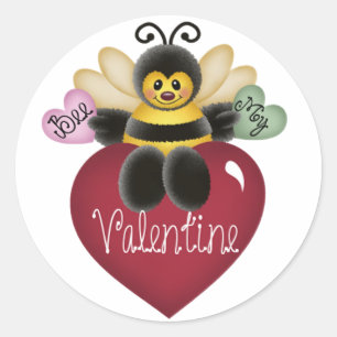 Bijen Mijn Valentijn Honey Bee Stickers