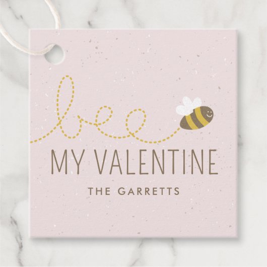 Bijen Mijn Valentijn Kind Holiday Gift Label - Roz (Voorkant)