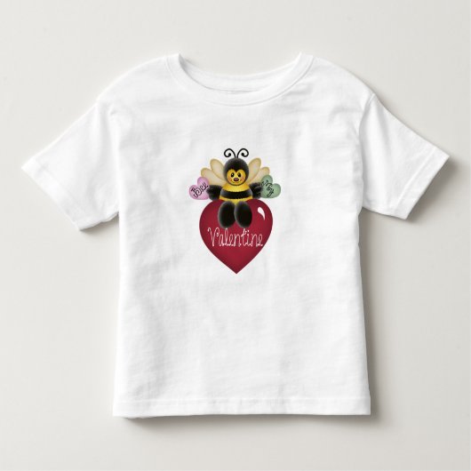 Bijen mijn Valentijn overhemden en cadeaus Kinder Shirts (Voorkant)