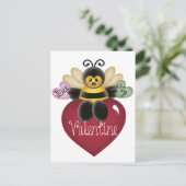 Bijen Mijn Valentijn Valentijnsdag Briefkaarten (Staand voorkant)
