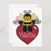 Bijen Mijn Valentijn Valentijnsdag Briefkaarten (Voorkant / Achterkant)