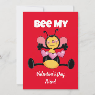 Bijen Mijn Valentijnsdag Friend-flatcard Feestdagenkaart