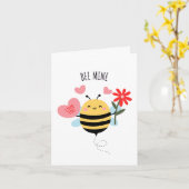 Bijen Mijn Wenskaart Kaart (Gele Bloem)