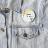 Bijen. Moedertje bij Ronde Button 5,7 Cm (In situ)