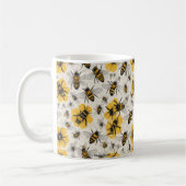 Bijen Mok: Charming Bee Design Koffiemok (Links)
