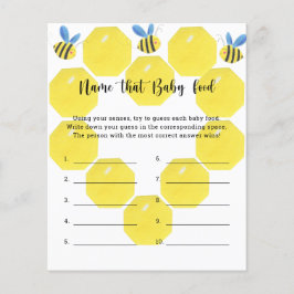 Bijen - noem het baby Voedsel douchespel