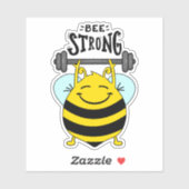 Bijen - nooit opgeven sticker (Vel)