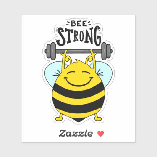 Bijen - nooit opgeven sticker (Vel)