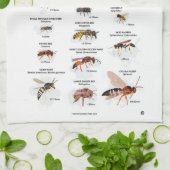 Bijen of niet theedoek (Gevouwen)