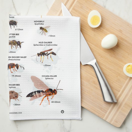 Bijen of niet theedoek (Quarter Fold)