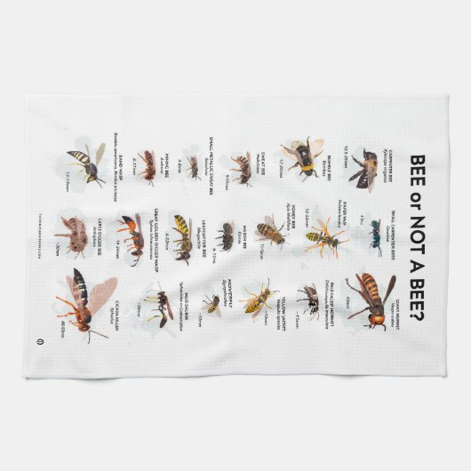 Bijen of niet theedoek (Horizontaal)