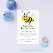 Bijen ontwerp dagopvang flyer (Enkel)