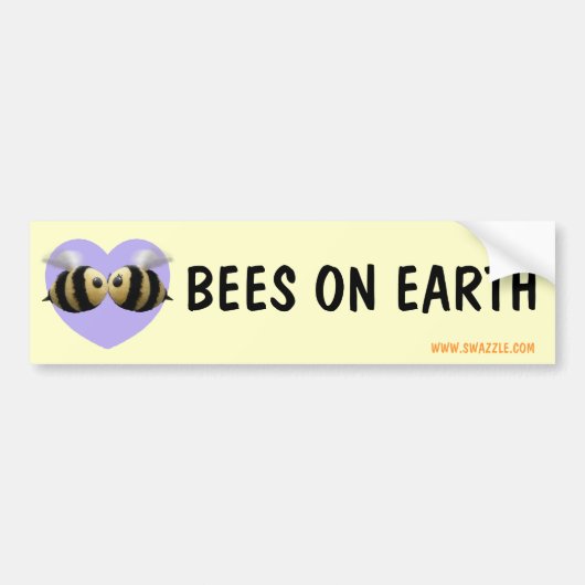 Bijen op Aarde Bumpersticker (Voorkant)