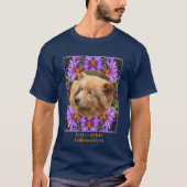 Bijen op Aster Flower Lijst Creëer Uw eigen foto T-shirt (Voorkant)