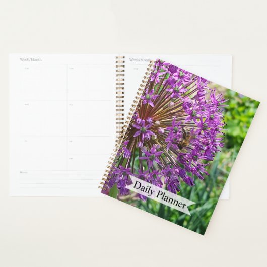 Bijen op bloemen planner (Display)