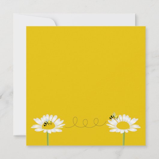 Bijen op de Kaart Ventilator - Gele achtergrond (Achterkant)