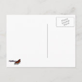 Bijen op de Lavender Summer Floral Briefkaart (Achterkant)