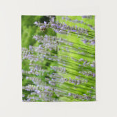 Bijen op de Lavender Summer Floral Wandkleed (Voorkant)