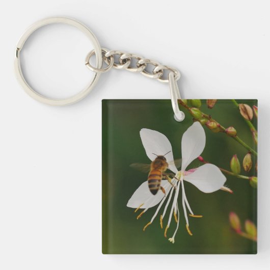 Bijen op de sleutelhanger van de bloem (Voorkant)