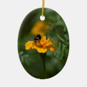 Bijen op de top keramisch ornament