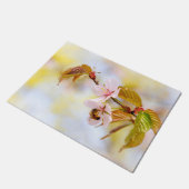 Bijen op een Cherry Flower Deurmat (Schuin)