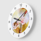 Bijen op een Cherry Flower Grote Klok (Hoek)