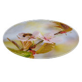 Bijen op een Cherry Flower Snijplank (Hoek)