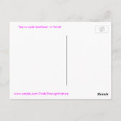 Bijen op een roze Coneflower Briefkaart (Achterkant)