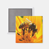 Bijen op een ventilator magneet (Voorkant / Achterkant)