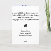 Bijen op een Wild Blu Kaart (Achterkant)