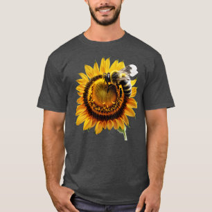 bijen op een zonnebloem 118 t-shirt