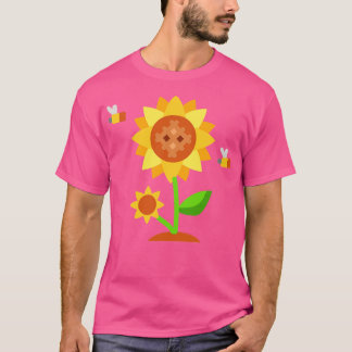 Bijen op een zonnebloem 71 t-shirt