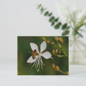 Bijen op Flower Briefkaart (Staand voorkant)