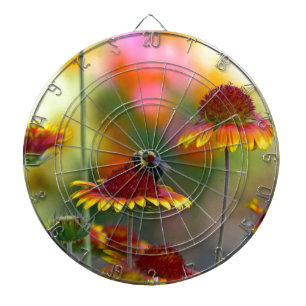 Bijen op Gaillardia Dartbord