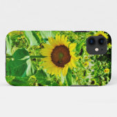 Bijen op gele zonnebloem Case-Mate iPhone case (Achterkant (horizontaal))
