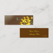 Bijen op het bloeiend Bladwijzer Mini Visitekaartje (Voorkant / Achterkant)