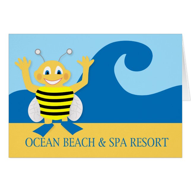 Bijen op het strand (Voorkant Horizontaal)