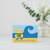 Bijen op het strand visitekaartje (Staand voorkant)