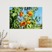 Bijen op het werk Poster (Keuken)