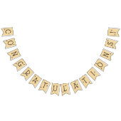 Bijen op Honeycomb gefeliciteerd Vlaggetjes (Alle)