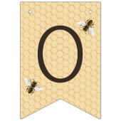 Bijen op Honeycomb gefeliciteerd Vlaggetjes (Tweede vlag)
