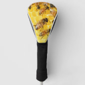 Bijen op Honeycomb Golfheadcover (Voorkant)