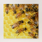 Bijen op Honeycomb - Puzzle Legpuzzel (Verticaal)