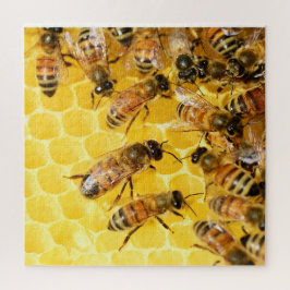 Bijen op Honeycomb - Puzzle Legpuzzel